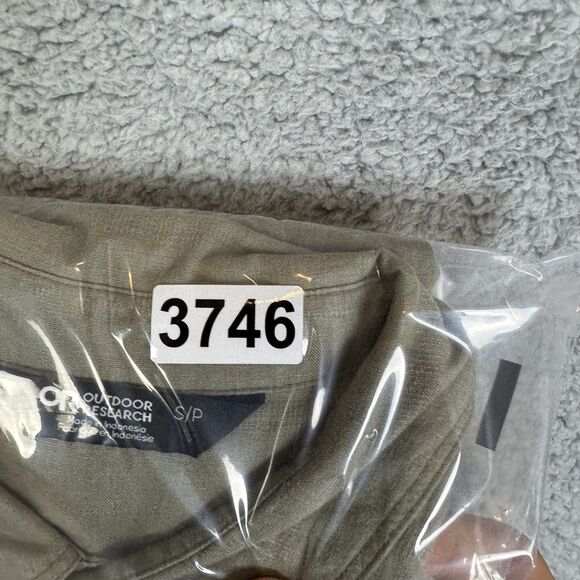 Outdoor Research Shirt Mens Small Green Short Sleeve Button Up Hemp Blend - Picture 8 of 8